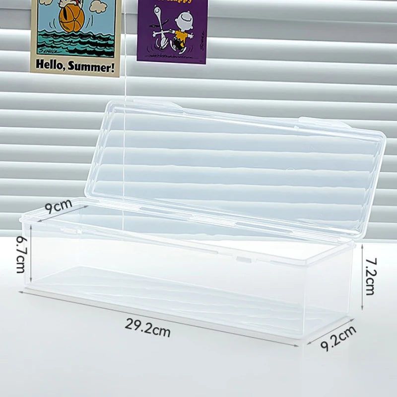 Clear Plastic Compartmentalized Organizer Box Holds 550+ Game Cards Storage Box with Adjustable Divider for PTCG/MTG Cards
