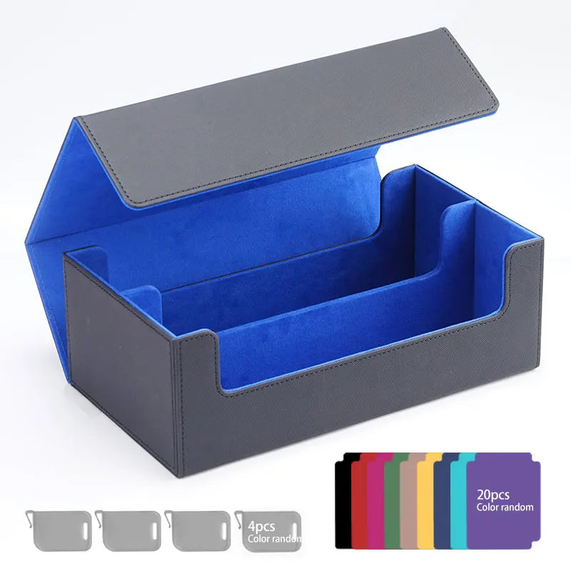 Leather Storage Box for Trading Cards Designed for MTG Decks, Trading Card Box, Commander Card Box for Pokemon for Magic for TCG