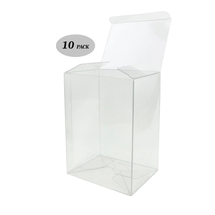 10 Pieces Dustproof PVC Trainer Box ETB Clear Plastic Protector Case Cards Protective Box Display for Pokemon Gift Collectables