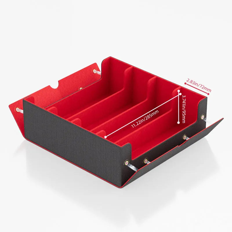 Leather Storage Box for Trading Cards Designed for MTG Decks, Trading Card Box, Commander Card Box for Pokemon for Magic for TCG