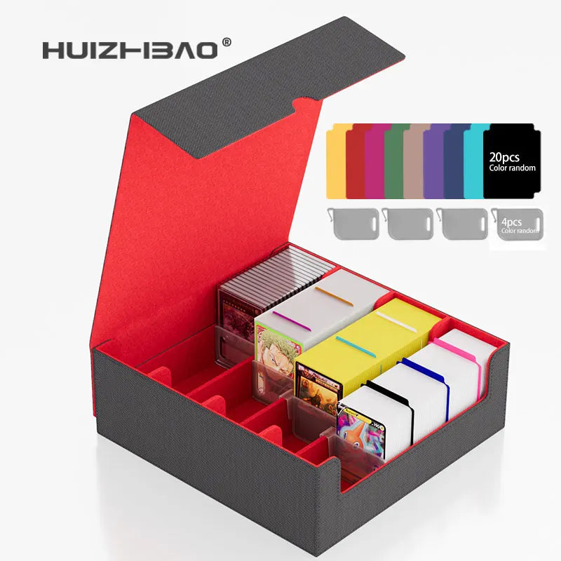 Leather Storage Box for Trading Cards Designed for MTG Decks, Trading Card Box, Commander Card Box for Pokemon for Magic for TCG