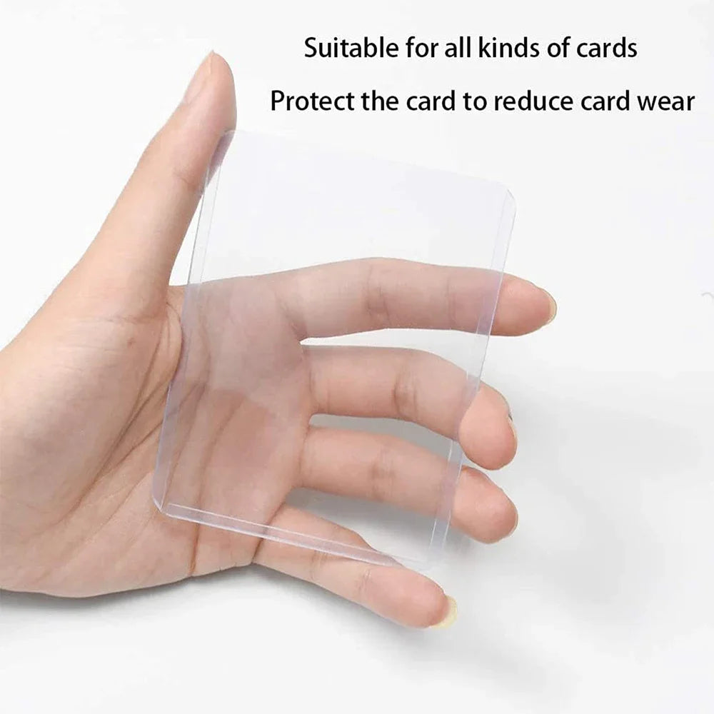 25Pcs Card Sleeves Holder Game Cards Toploaders PVC Hard Plastic Toy Top Loaders for Protectors Trading Storage Gift 3 X 4Inches